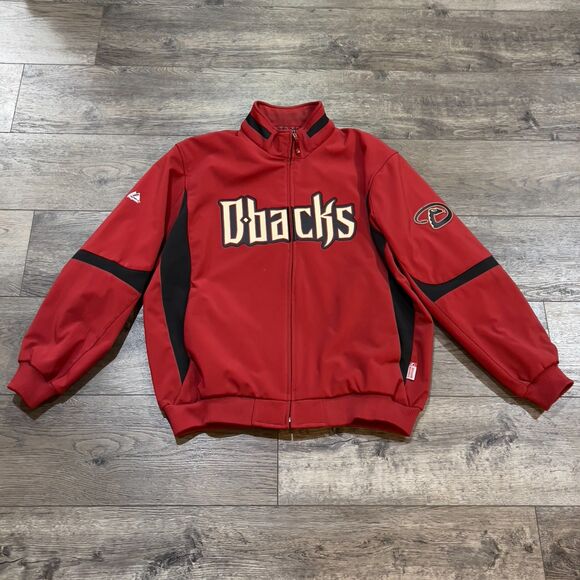 Arizona Diamondbacks Majestic Red On-Field Triple Climate 3-In-1 Jacket Mens 2XL - Picture 1 of 13